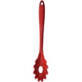 thumbnail image 1 of 1-2 Pack Silicone Pasta Fork Heat Resistant Noodle Spaghetti Server Spoon (Red, 1 Pack), 1 of 5