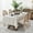Beige, variant on Chassic 60 x 84 inches Farmhouse Style Linen tablecloths, Wrinkle Resistant Washable Dining Room Table Cloths for Rectangle Tables - Hemstitch