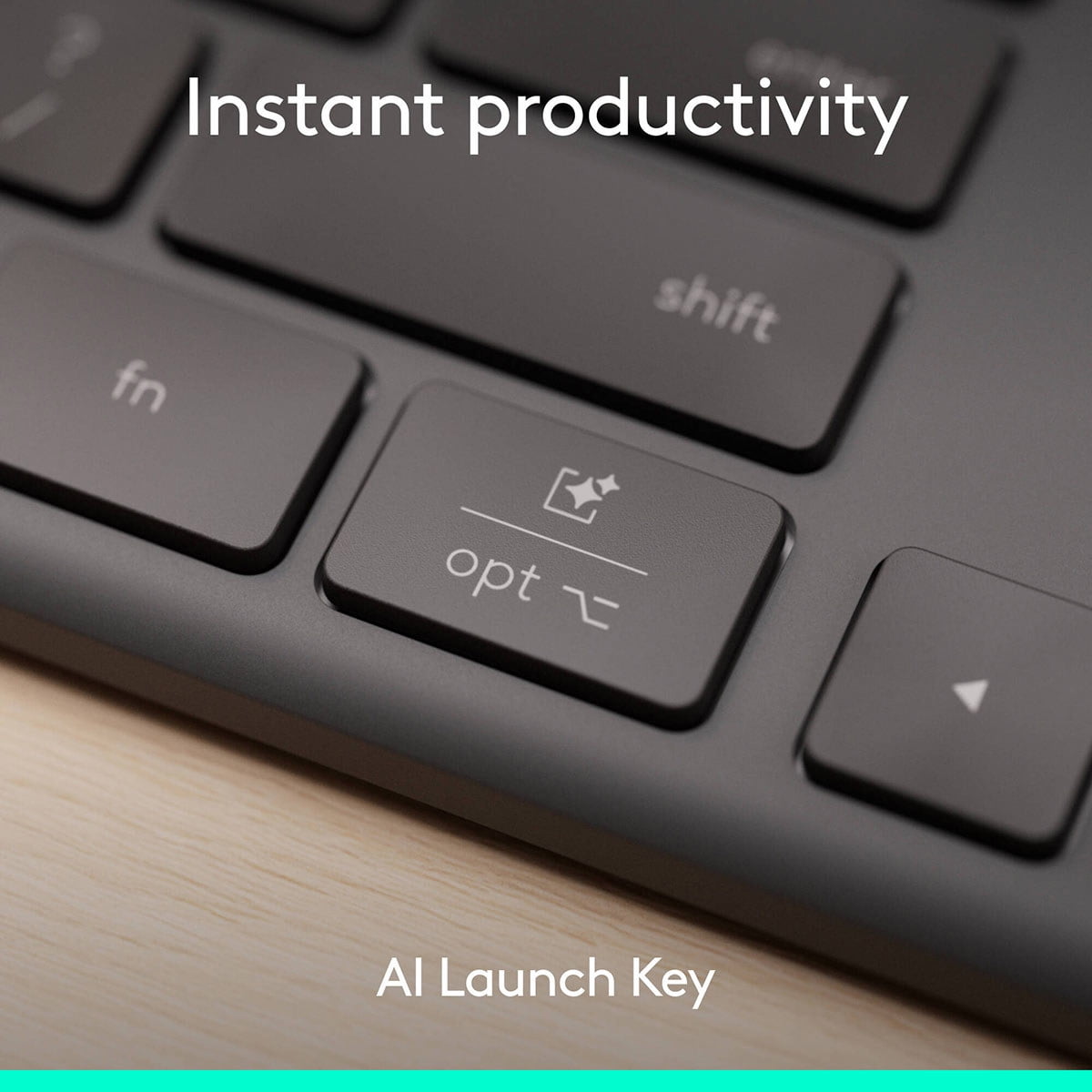 Logitech Signature Slim Solar+ K980 for Business, Wireless Keyboard, Quiet Typing, Secure Receiver, Bluetooth, Windows, Mac - Graphite - Wireless Connectivity - Bluetooth/RF - 5.1 - 32.81 ft - 2.40...