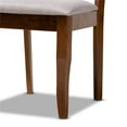 thumbnail image 6 of Bowery Hill Gray Fabric and Walnut Finished Wood 6-Piece Dining Set, 6 of 9