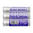 thumbnail image 3 of Delight Naturals Holiday Treats Lip Balm Gift Set - Hot Cocoa, Milk & Cookies, Peppermint Mocha, 3 of 6