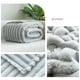 thumbnail image 5 of Manta ligera, acogedora y cálida a cuadros | 100 x 150 cm, suave franela polar | Manta para sofá cama para mujer, ideal para todas las estaciones | Opciones en beige, verde, gris y rosa, 5 of 6