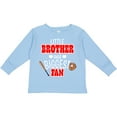 thumbnail image 3 of Inktastic Little Brother and Biggest Fan Baseball Glove and Bat Boys Long Sleeve Toddler T-Shirt, 3 of 5