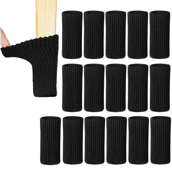 16 Pcs Premium Chair Leg Socks Protectors for Hardwood Floors - Do not Easily Fall Off - Very Easy to Put on - Fits All Leg Shapes - High Elastic Bar Stool Leg Covers - Furniture Pads
