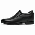 thumbnail image 3 of CMR CHAMARIPA Slip-On Height Increasing Shoes For Men - Black Calfskin Men's Dress Shoes That Make You Taller 2.76 Inches / 7 CM, 3 of 10