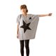 thumbnail image 1 of Sonducket Camisa suelta para mujer, cuello redondo, estampado de estrellas, manga corta, mezcla de algodón para niñas Prendas para la parte del cuerpo, 1 of 6