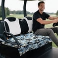 thumbnail image 5 of Uourmeti Golf Cart Seat Covers Portable, Compatible with Cart Car Sports, Golfcart Cushion Cover Fit for EZGO Club Car, Tropical Fronds Print, 5 of 8