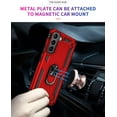 thumbnail image 5 of for Galaxy S22 Case,Samsung S22 Case with HD Screen Protector, [Military Grade] Ring Car Mount Kickstand Hybrid Hard PC Soft TPU Shockproof Protective Case for Samsung Galaxy S22 (Red), 5 of 6