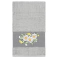 thumbnail image 4 of Linum Home Textiles 3 Pieces Texture/Embroidery Cotton Bath Towel, 54" x 27", Gray, 4 of 9