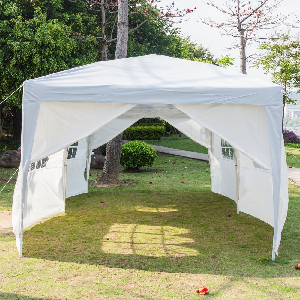 Foldable Tent, 3 x 6m Four Windows Practical Waterproof Folding Tent