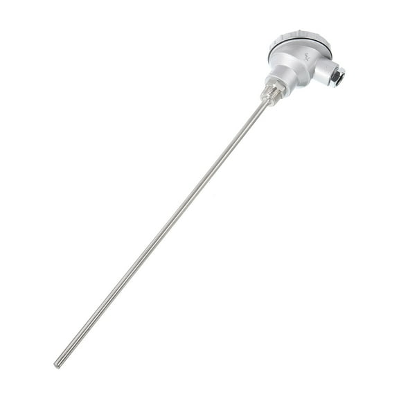 Uxcell PT100 1/2" NPT RTD Thermocouple Stainless Steel Temperature Sensor Probe Terminal Head -50 to 420C, 400mm
