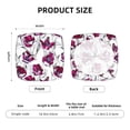 thumbnail image 6 of Lsque Tulips Flowers Printed Square Couch Cushion Covers, Floral Sofa Cushion Covers Replacement, Stretch Couch Covers for Couch-16.9in, 6 of 9
