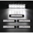 thumbnail image 2 of 10PCS 24V Car Signal Lamp White Side Marker Trail 6 LED Lights Truck Indicator, 2 of 10