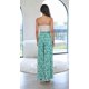thumbnail image 5 of Pantalones Anchos de Pierna para Mujer, Pantalones Palazzo Florales Fluidos para Mujer, Pantalones Casuales de Verano de Cintura Alta. Impresión Verde XL, 5 of 8