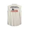 thumbnail image 3 of Harley-Davidson® Men's Americana Sleeveless Blowout Shirt, Off-White 96185-18VM, 3 of 3