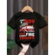 thumbnail image 2 of Summer Kids' Fashion T-Shirt for Boys - Casual Cotton Fire Truck Print with Alphabet Design, Cute Short Sleeve Top with Round Neckline, Knit Fabric, Normal Fit for Children, 2 of 6