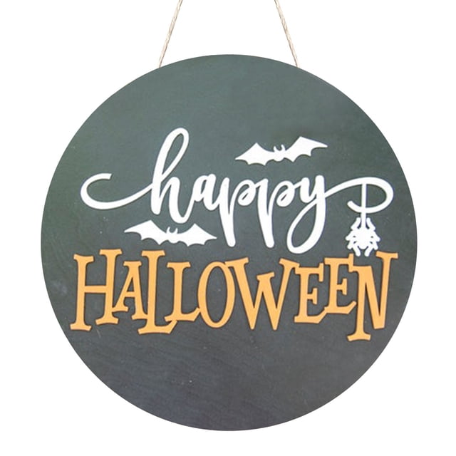 Decorative Home Sign Welcome Hanging Wall Ornament Halloween Garden Home Decor