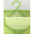 thumbnail image 3 of Bolsa multiusos para pinzas de ropa con percha, bolsa de malla de almacenamiento colgante para el hogar sobre la puerta, paquete de 3, azul, verde y rosa Namotu YZY1427, 3 of 7