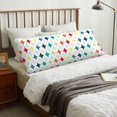 thumbnail image 4 of Naloa Colorful Geometric Body Pillow Cover, Pillowcases with Hidden Zipper Breathable Long Pillow Case (Pillows are not included,20x54 inch), 4 of 7