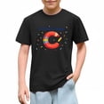 thumbnail image 6 of Juslio Boys Letter Pattern Shirts Crew Neck Casual Short, Sleeved Tops Comfortable Breathable T Shirts Sizes 2-18, 6 of 9