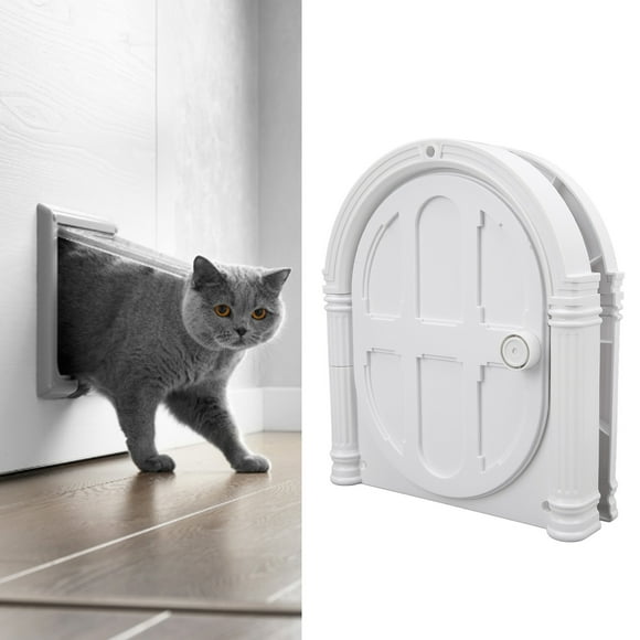 Puerta de gato puerta de aleta de gato de 2 vías para puertas interiores de mascotas interiores a prueba de meteorología para gatos gatitos perritos Para la pared de la ventana ANGGREK  Otros