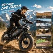 1000W Electric Bike for Teens&adults, UL2849 Certified Fat Tire E-Bike, 25MPH 48V 15.6Ah Mountain Bike , Cool off-Road Electric Bike Gift for Teenage Riders