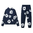 thumbnail image 6 of Men's and women's foam printed hoodie and pants set, loose and oversized graphic retro Y2K men's and women's two-piece set, special street set, 6 of 11