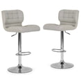 thumbnail image 7 of Set of 2 Amie Brown Backless Counter Stool with Gunmetal Gray Frame, 7 of 7