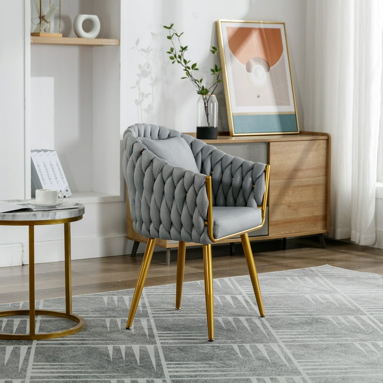Momspeace Handwoven Modern Accent Chairs Casual Chairs Universal
