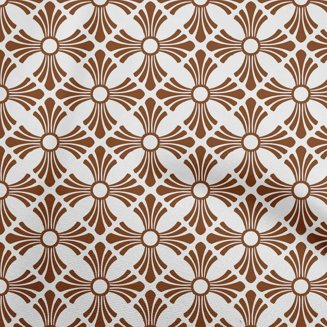 oneOone Velvet Brown Fabric Mosaic Fabric For Sewing Printed Craft Fabric By The Yard 58 Inch Wide