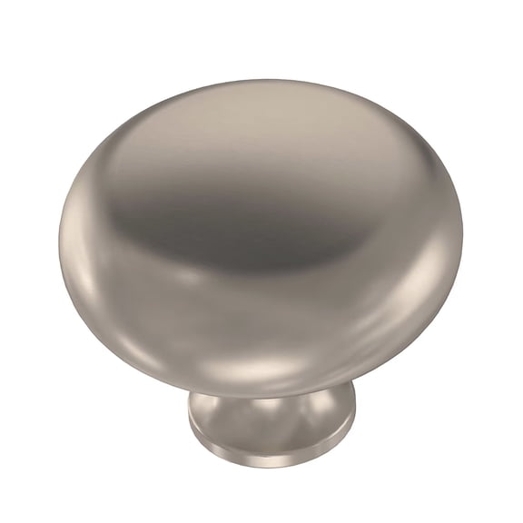 Allen   Roth 1 7/16" Satin Nickel Sybilla Cabinet Drawer Knob
