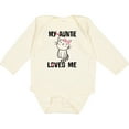 thumbnail image 3 of Inktastic My Auntie Loves Me Girls Long Sleeve Baby Bodysuit, 3 of 5