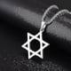 thumbnail image 2 of Colgante de estrella de Mogan David para hombre, cadena de aleación de alta calidad judía de Israel, collar de estrella de David, joyería Kb, 2 of 5