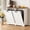 White/No Drawer, variant on AHB Double Tilt Out Trash Cabinet with Drawers for Two 10 Gallon Bins, Kitchen Trash Can Storage Organizer, 35.63"L x 13"W x 35.63"H, White