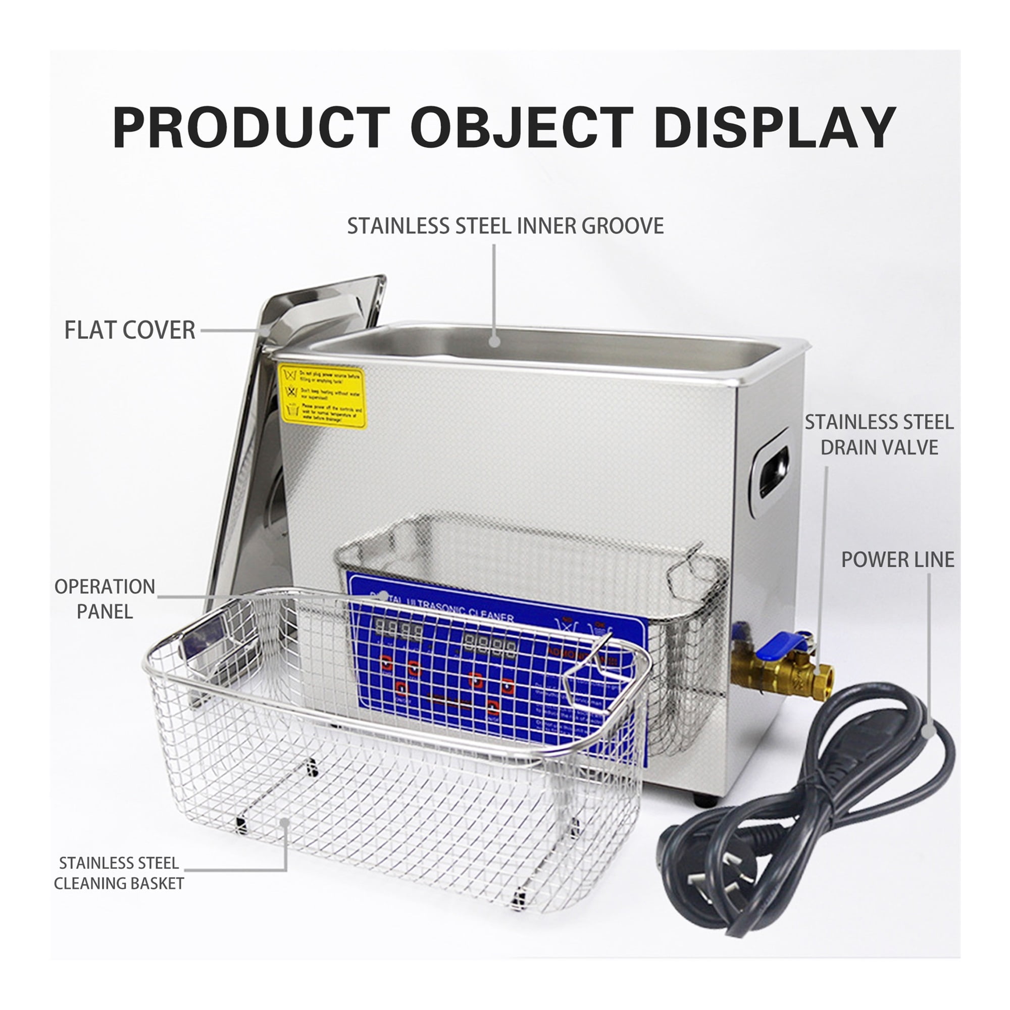 2L 60W Ultra Cleaner Ultra Bath Ultra Cleaning Machine For Watches Home Appliances