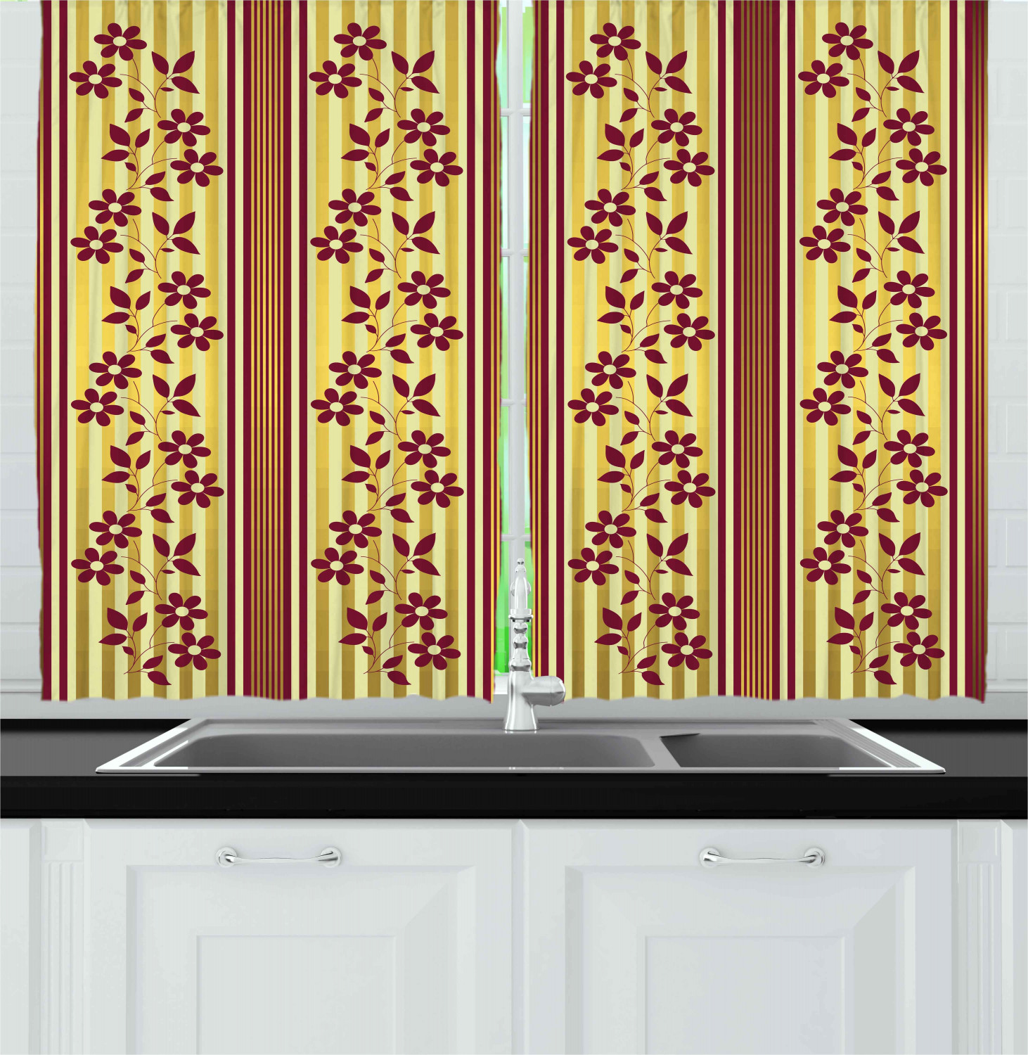 burgundy curtains bedroom