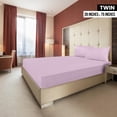 thumbnail image 2 of Sábana ajustable Utopia Bedding Twin Lavender de microfibra, 2 of 6