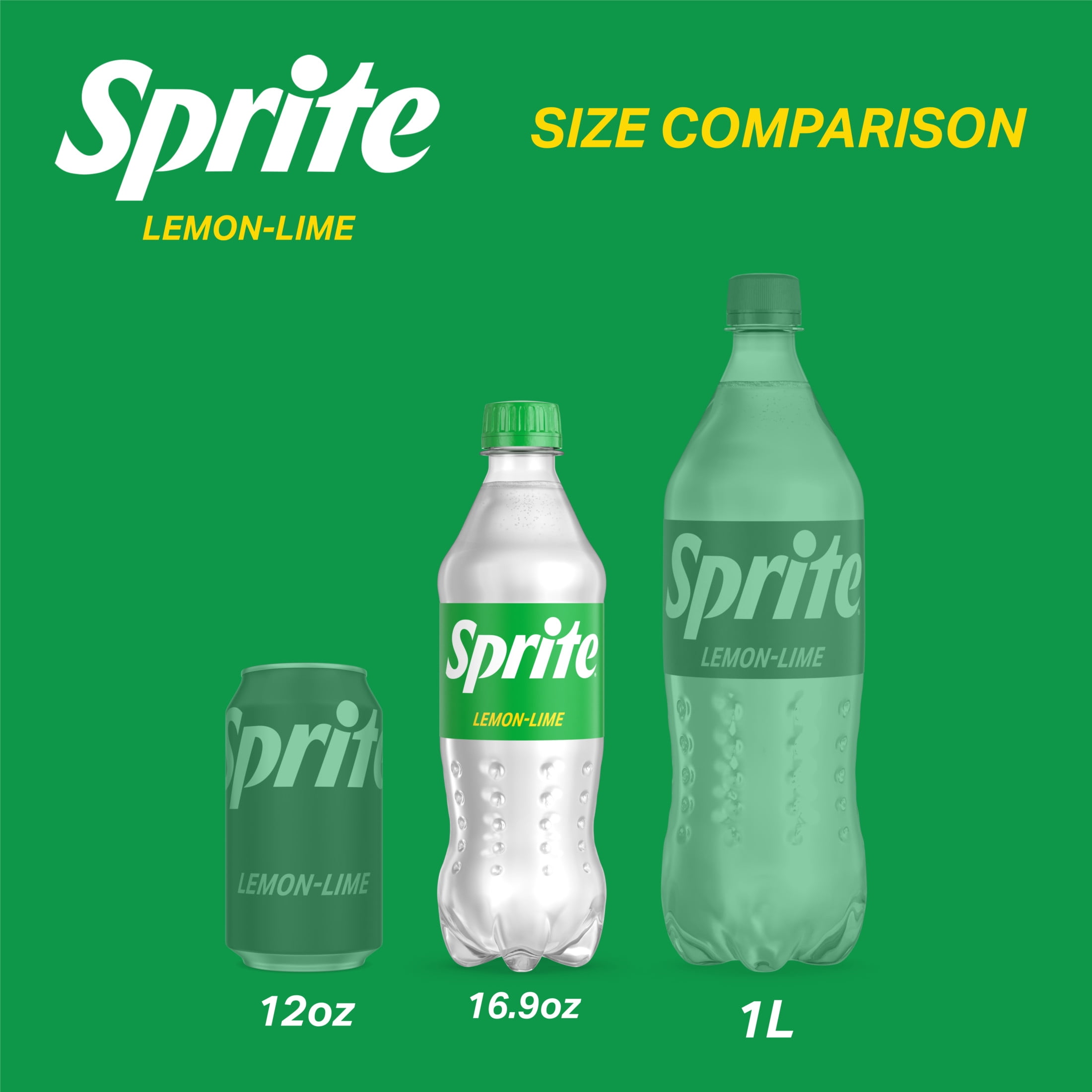 Sprite Lemon Lime Soda Soft Drinks, 16.9 fl oz, 24 Pack