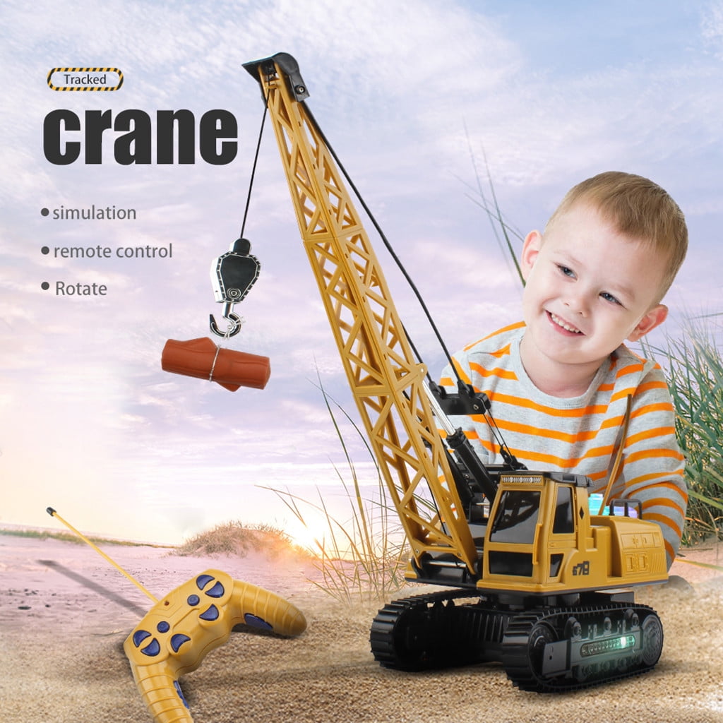12 Channel Remote Control Crane Battery Powered Radio Control Construction Toy
