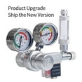 thumbnail image 3 of Output Voltage Aquarium CO2 Regulator CO2 Pressure Regulator with Solenoid Large Double Pressure Gauge Bubble Counter & Check Valve for CO2 Aluminun Cylinder CGA320 Interface, 3 of 6