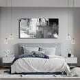 thumbnail image 5 of WFSposterBlack Abstract Wall Art Decor Grunge Room Decor Art Grey Canvas Wall Decoration Painting Black And White Artwork for Bedroom Home Office Dining Room Decoration, 5 of 7