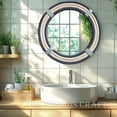 thumbnail image 6 of Nautical Round Rope Mirror - White Twisted Rope Wall Hanging Mirror, Rustic Boho & Coastal Farmhouse Décor for Bathroom, Bedroom, Nursery, or Entryway, 6 of 8