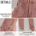 thumbnail image 4 of Mujer Pantalones deportivos de secado rápido con bolsillos Cordón Cintura elástica Pantalón Joggers Abanopi Pantalones deportivos de mujer, 4 of 7