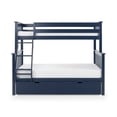 thumbnail image 4 of Max & Lily Solid Wood Twin over Full Size Bunk Bed with Storage Drawers and Ladder for Kids, Blue, 4 of 18