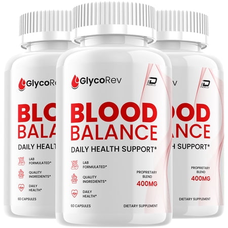 Glyco Rev Capsules – GlycoRev Natural Blend Glycogen Support, 3 Pack, 180 Capsules