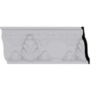 Ekena Millwork Alexandria Acanthus 9 1/4''H x 3 3/4''P x 96''W Leaf and Ribbons Crown Moulding