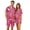 Hot Pink, variant on Women Halloween Pajama Set Ghost Pumpkin Print Short Sleeve Tops Matching Cozy Sleeppants Matching Shorts Set Cute Plus Size Pjs