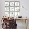 thumbnail image 3 of Stupell Industries Nautical Sea Life Beach Theme Boats Seashells Graphic Art Gray Framed Art Print Wall Art, Set of 9, Design by unknown, 3 of 5