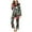 Green, variant on Womens Pajamas Trendy Christmas Prints Button Long Sleeve Long Pants Set Plus Size Sleepwear for Women