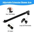 thumbnail image 4 of IUSU 12 inch Rain Shower Head, 8-Setting High Pressure Shower Head with Handheld and Hose Black, 4 of 11